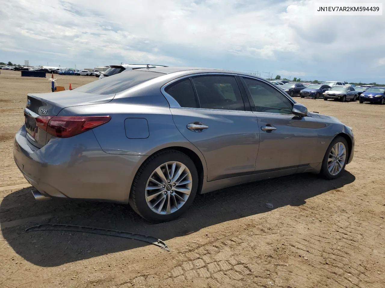 2019 Infiniti Q50 Luxe VIN: JN1EV7AR2KM594439 Lot: 59971744