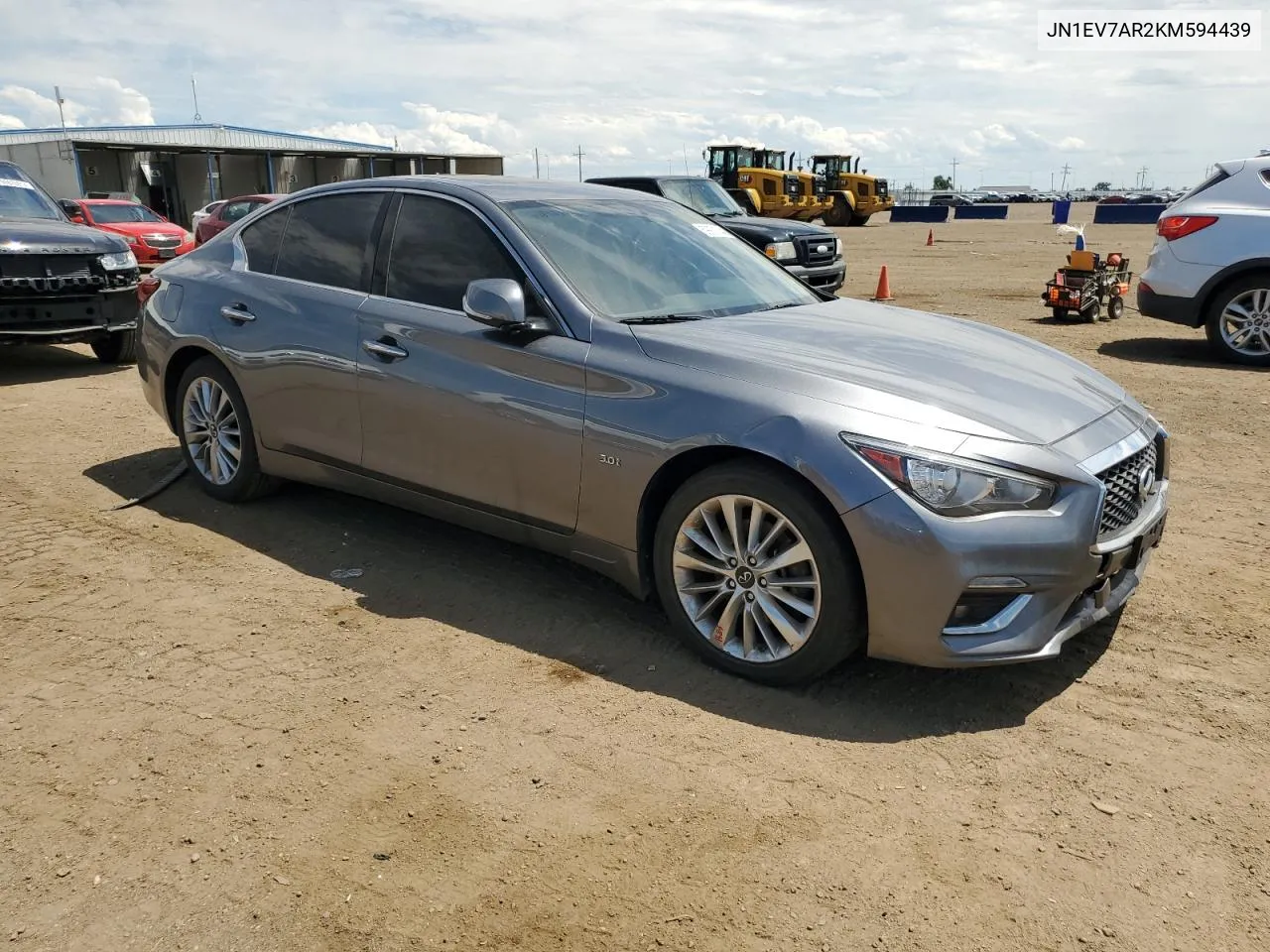 2019 Infiniti Q50 Luxe VIN: JN1EV7AR2KM594439 Lot: 59971744