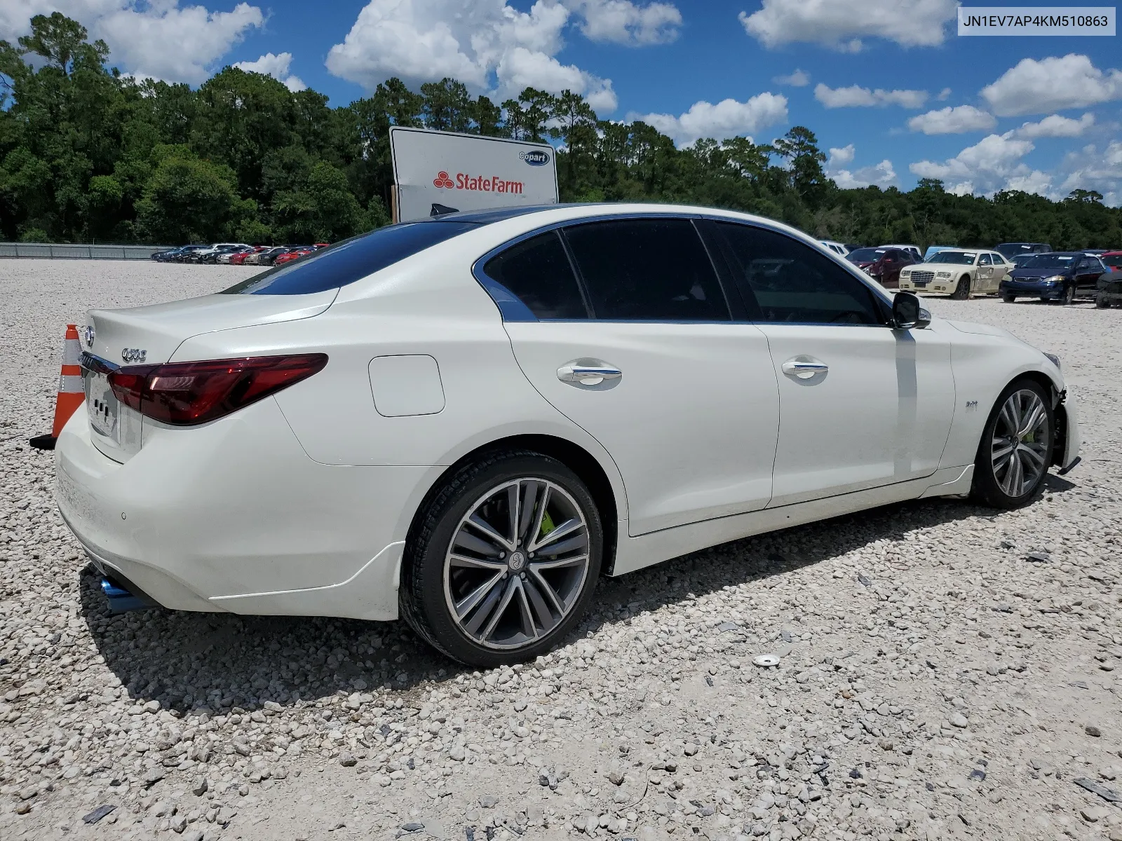 2019 Infiniti Q50 Luxe VIN: JN1EV7AP4KM510863 Lot: 60542624