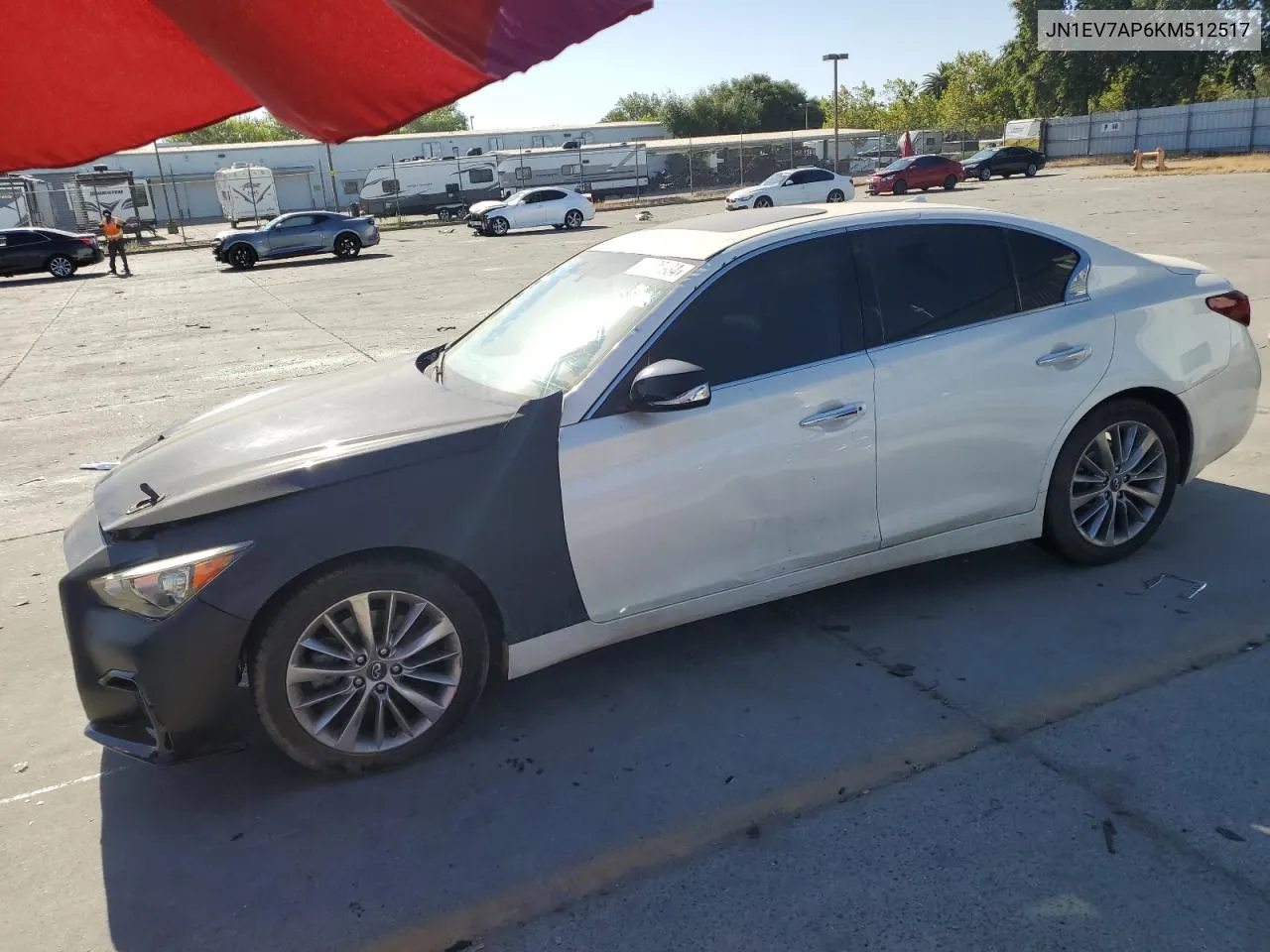 2019 Infiniti Q50 Luxe VIN: JN1EV7AP6KM512517 Lot: 61126934