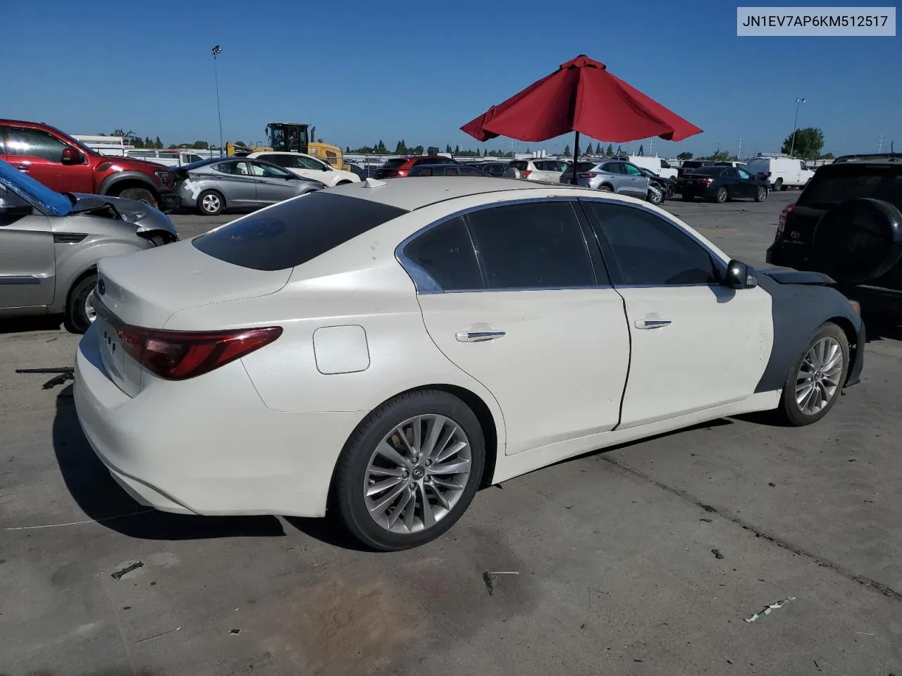 2019 Infiniti Q50 Luxe VIN: JN1EV7AP6KM512517 Lot: 61126934