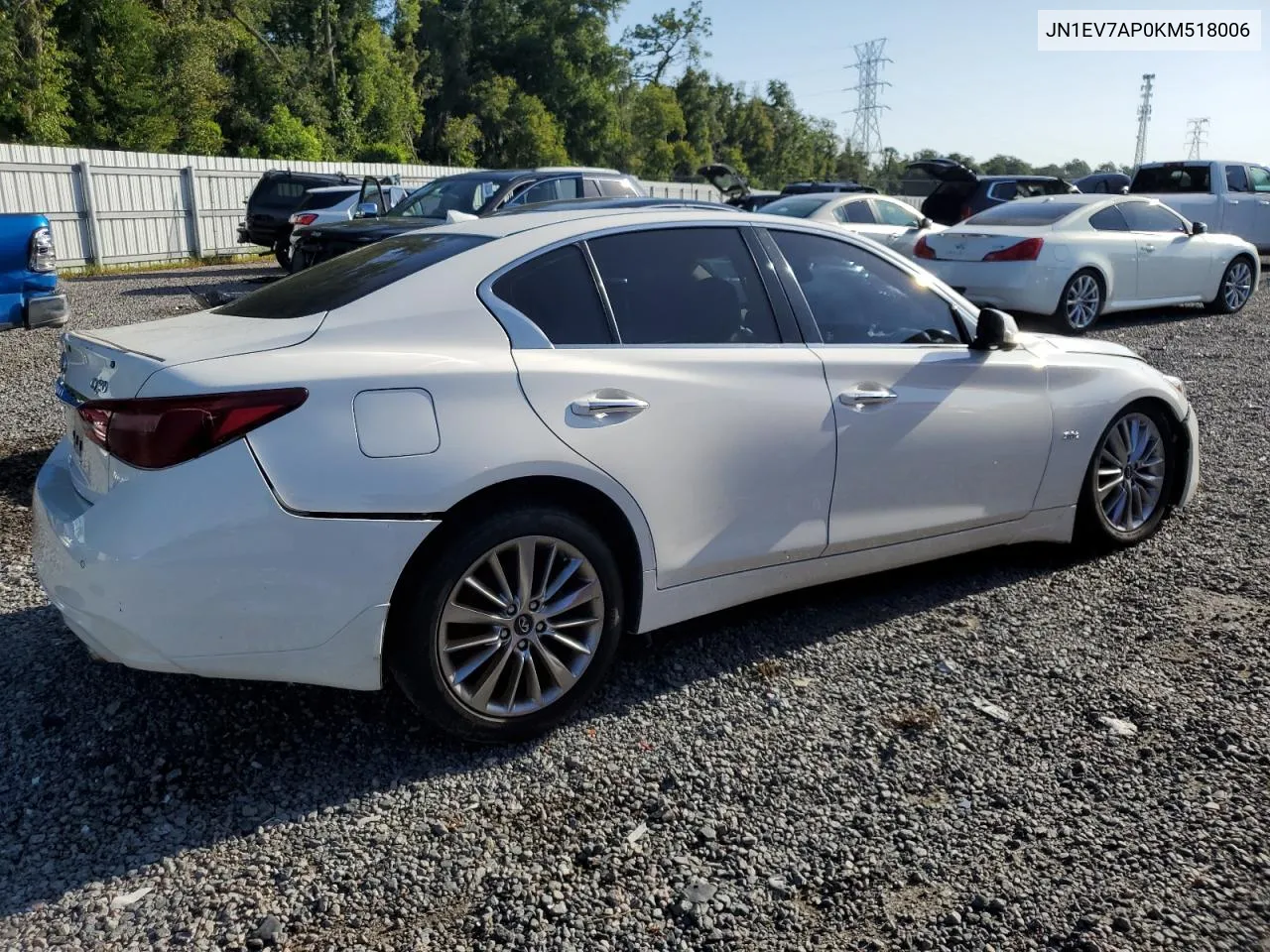 2019 Infiniti Q50 Luxe VIN: JN1EV7AP0KM518006 Lot: 63131294