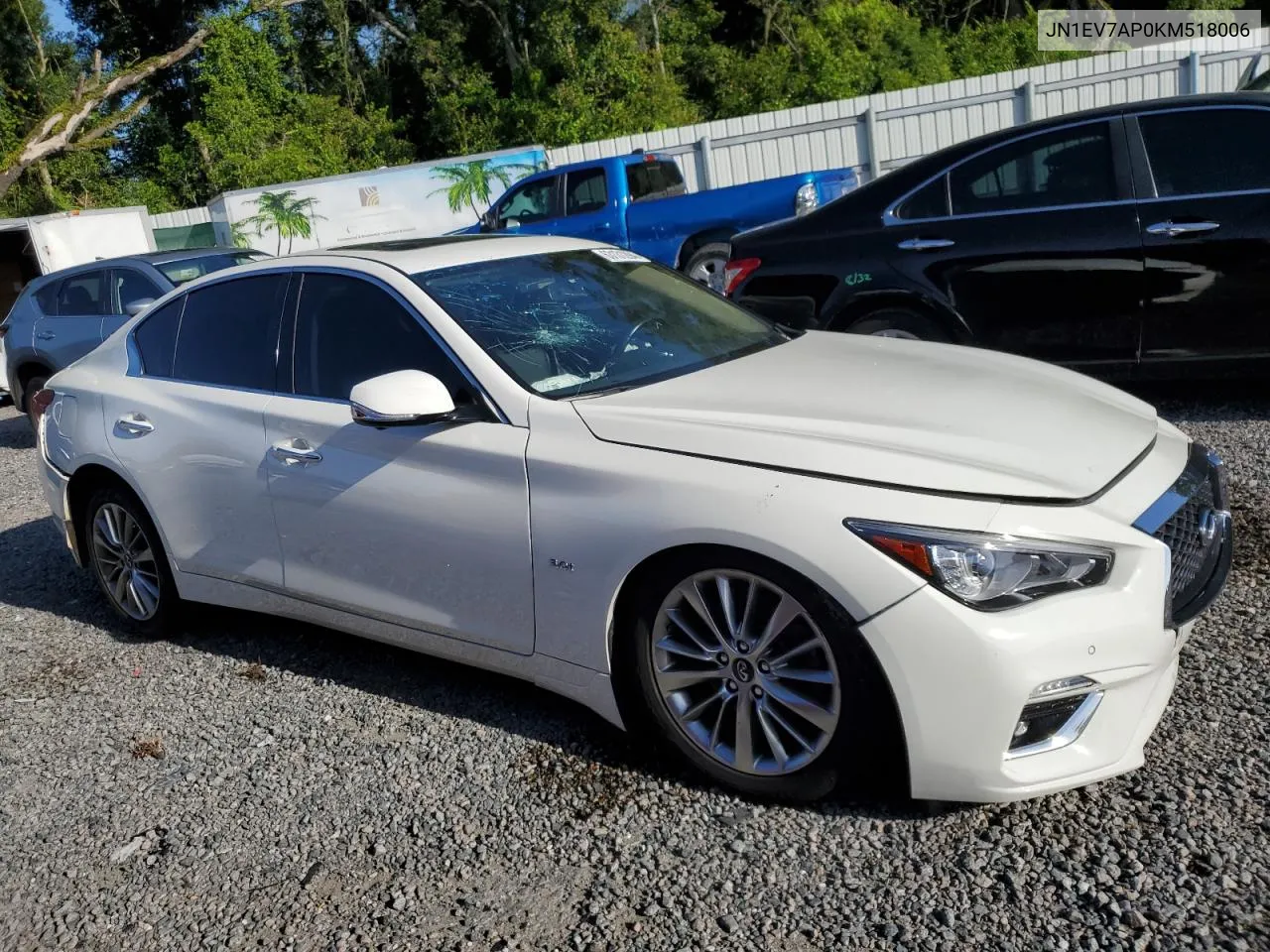 2019 Infiniti Q50 Luxe VIN: JN1EV7AP0KM518006 Lot: 63131294