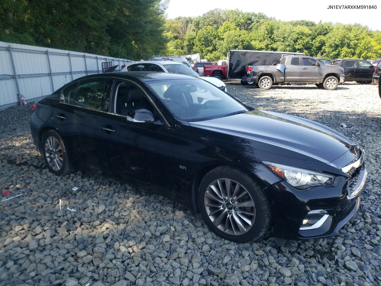 2019 Infiniti Q50 Luxe VIN: JN1EV7ARXKM591840 Lot: 63301084