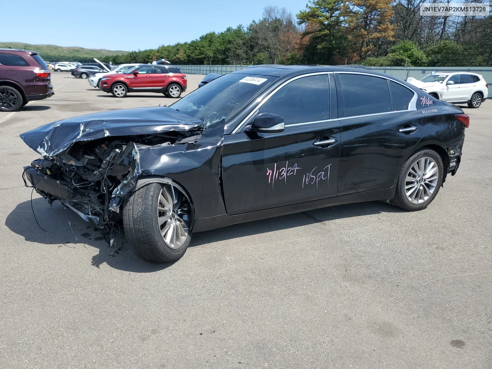 JN1EV7AP2KM513728 2019 Infiniti Q50 Luxe