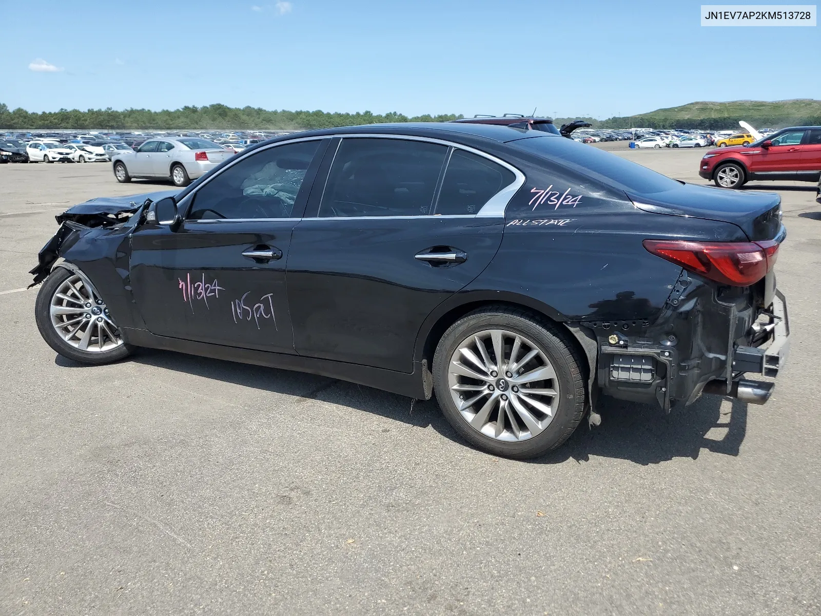 2019 Infiniti Q50 Luxe VIN: JN1EV7AP2KM513728 Lot: 63388414