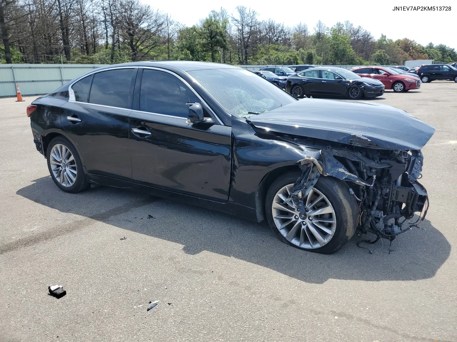 2019 Infiniti Q50 Luxe VIN: JN1EV7AP2KM513728 Lot: 63388414