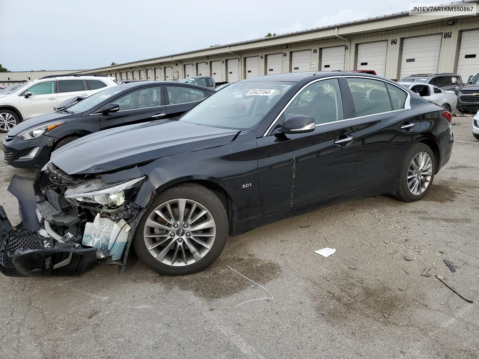 2019 Infiniti Q50 Luxe VIN: JN1EV7AR1KM550867 Lot: 63423164