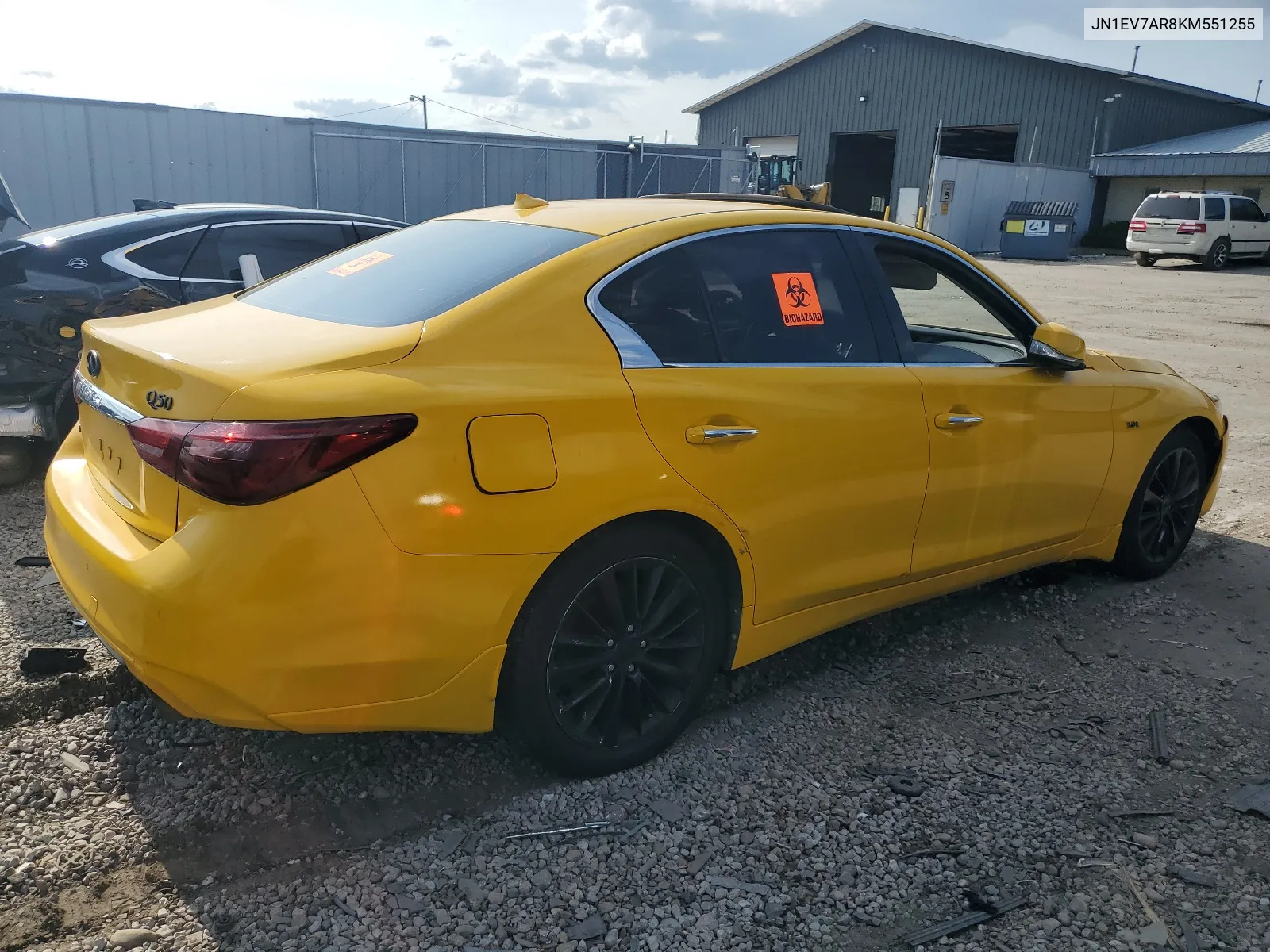 2019 Infiniti Q50 Luxe VIN: JN1EV7AR8KM551255 Lot: 63810104