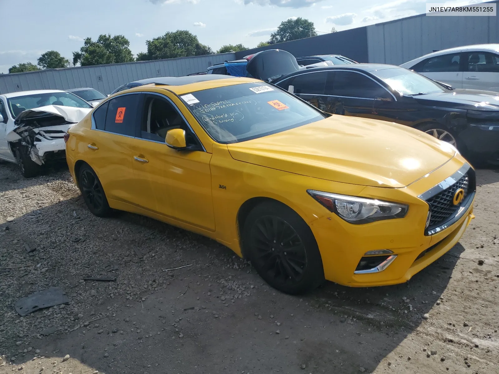 JN1EV7AR8KM551255 2019 Infiniti Q50 Luxe