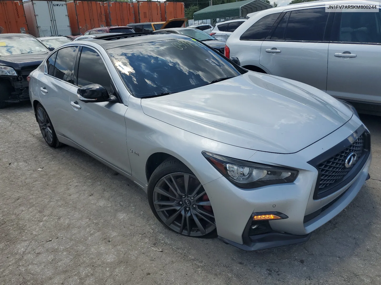 JN1FV7AR5KM800244 2019 Infiniti Q50 Red Sport 400