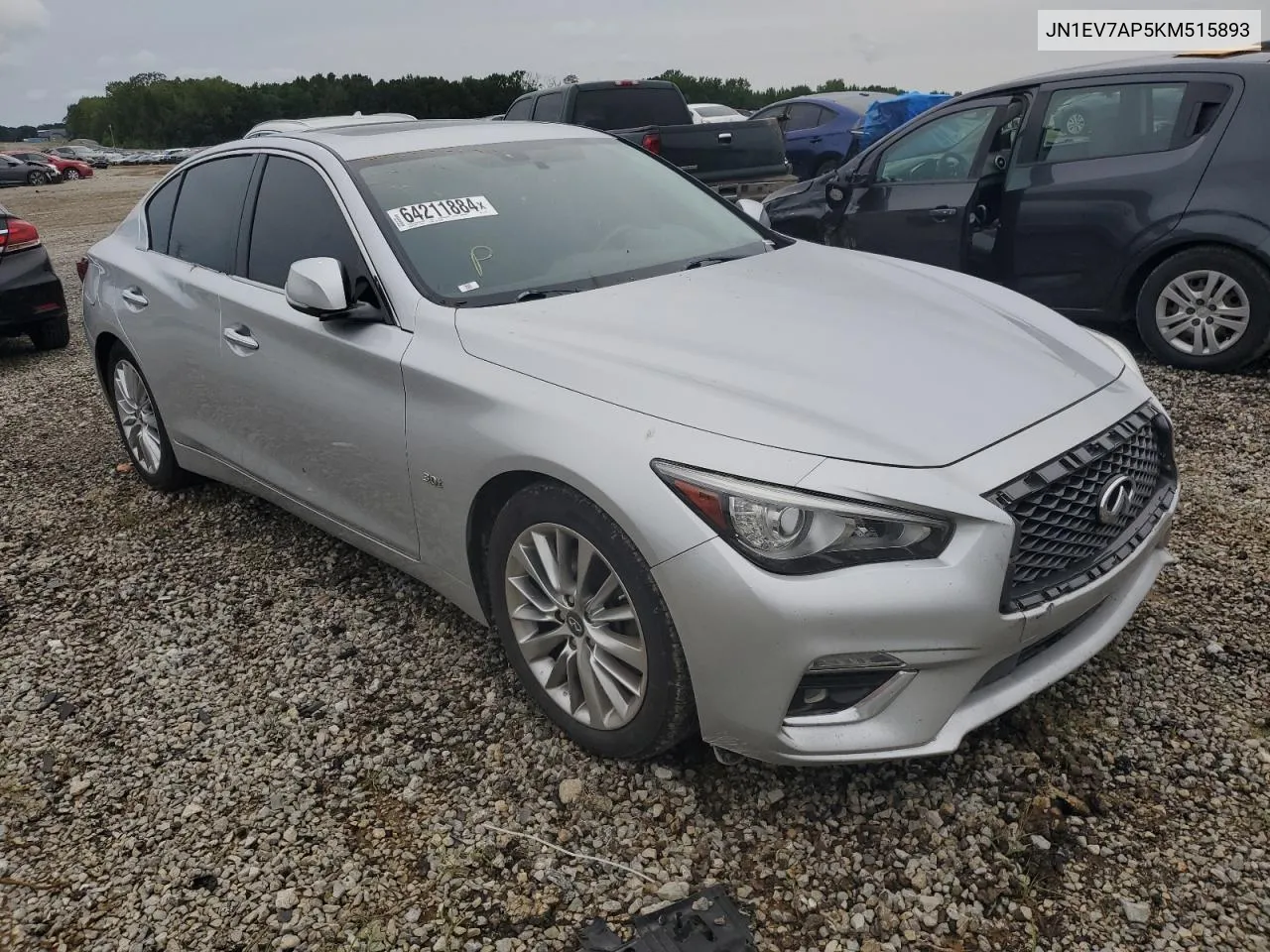 2019 Infiniti Q50 Luxe VIN: JN1EV7AP5KM515893 Lot: 64211884