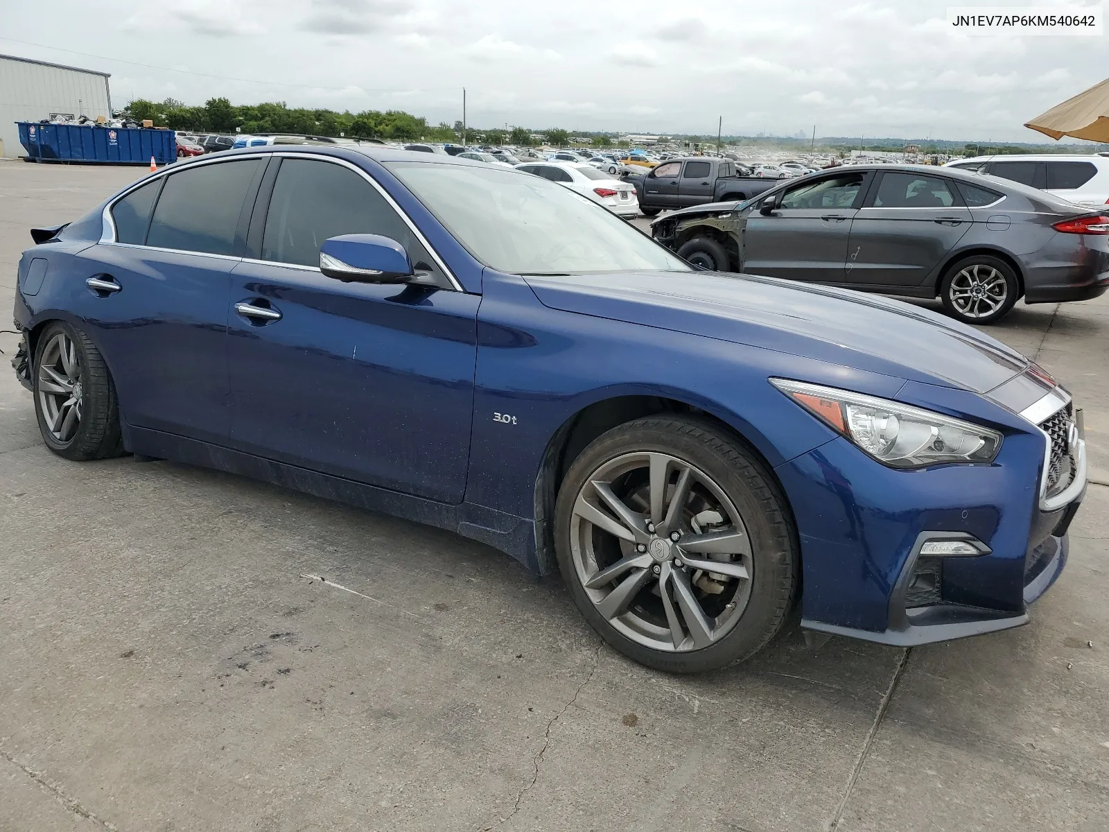 2019 Infiniti Q50 Luxe VIN: JN1EV7AP6KM540642 Lot: 64402524