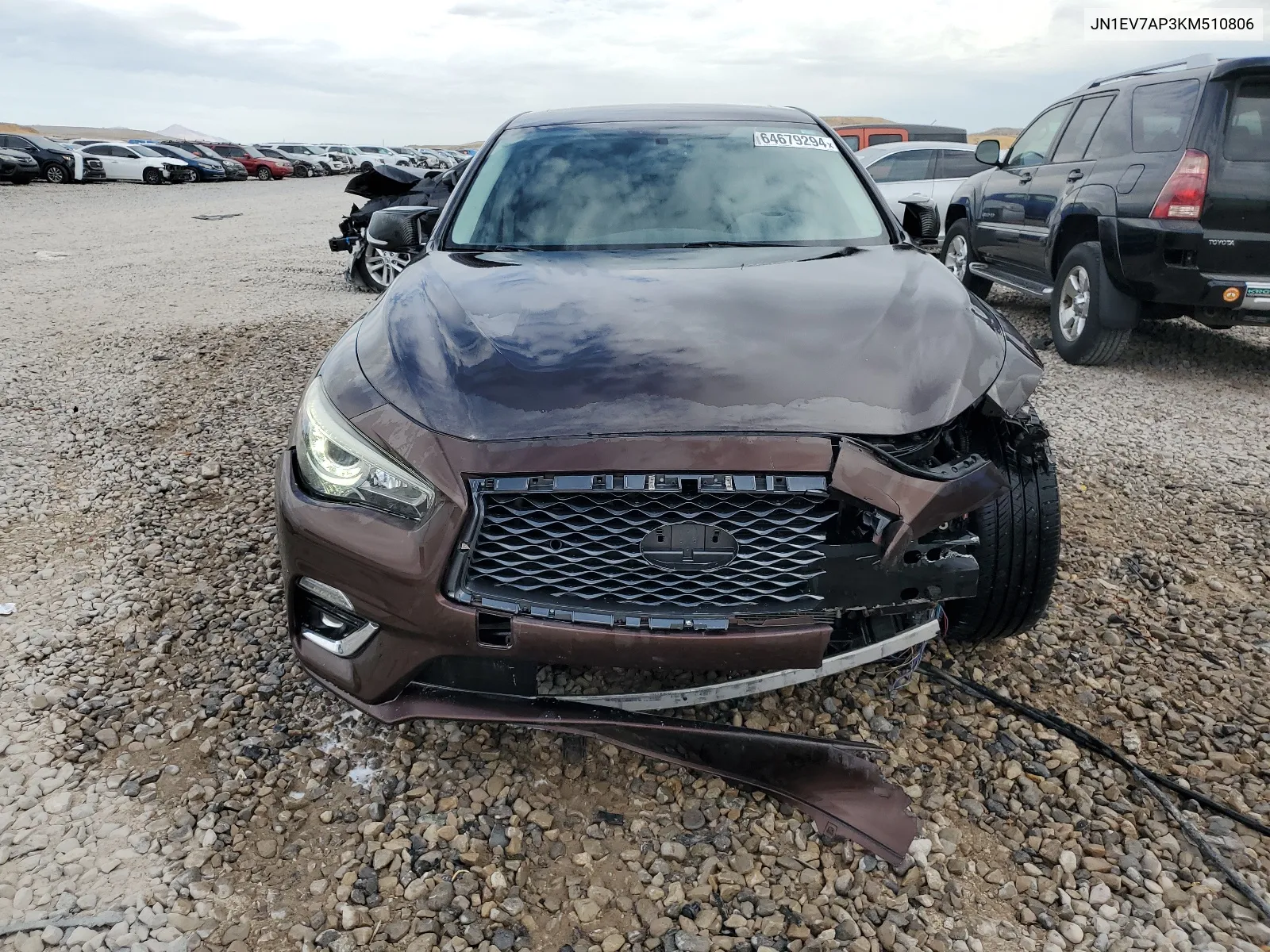 2019 Infiniti Q50 Luxe VIN: JN1EV7AP3KM510806 Lot: 64679294