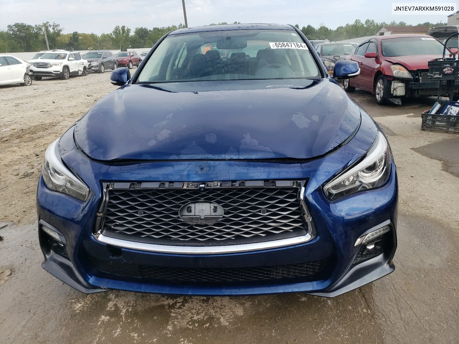 2019 Infiniti Q50 Luxe VIN: JN1EV7ARXKM591028 Lot: 65847184