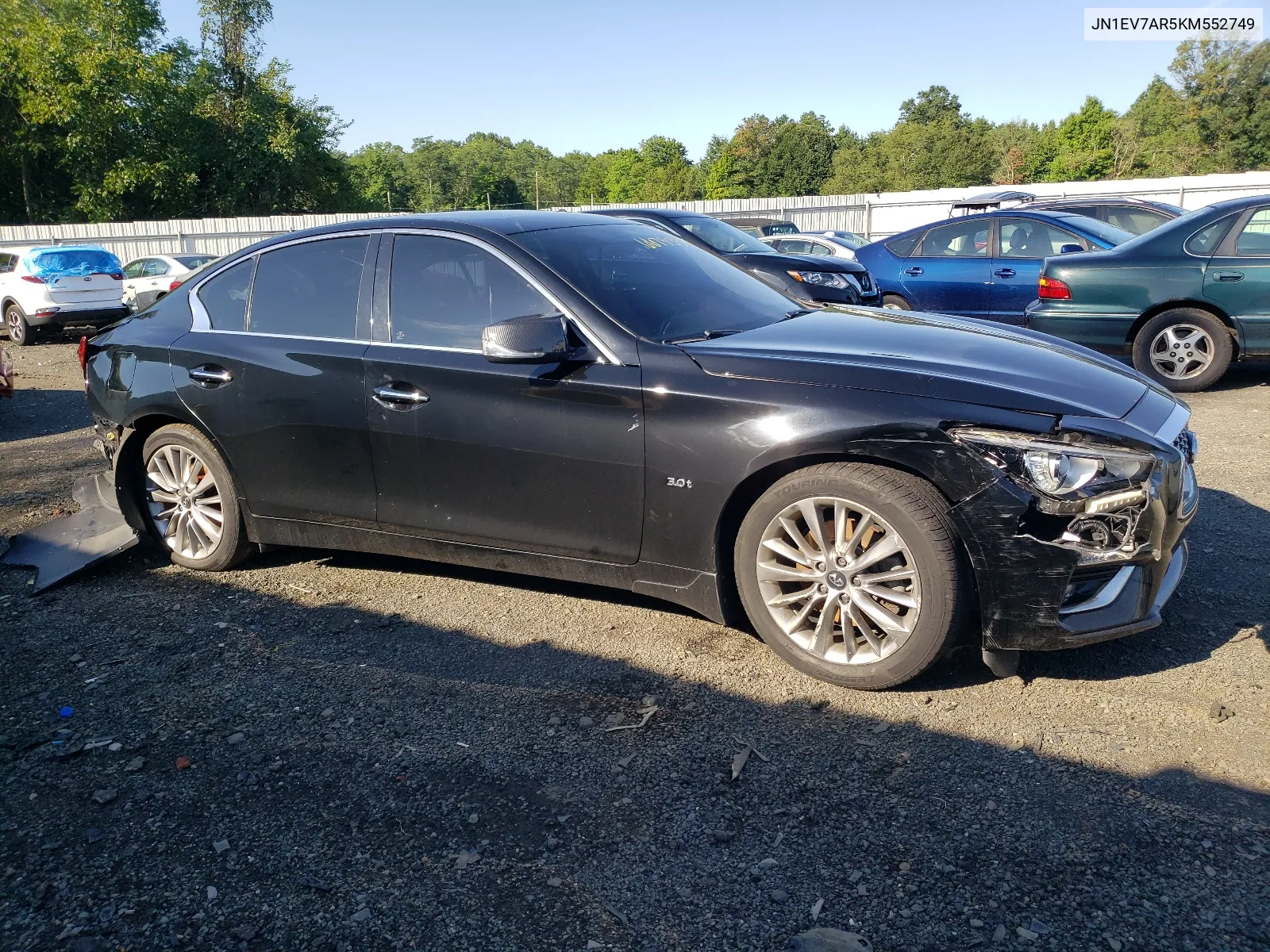 2019 Infiniti Q50 Luxe VIN: JN1EV7AR5KM552749 Lot: 66783324