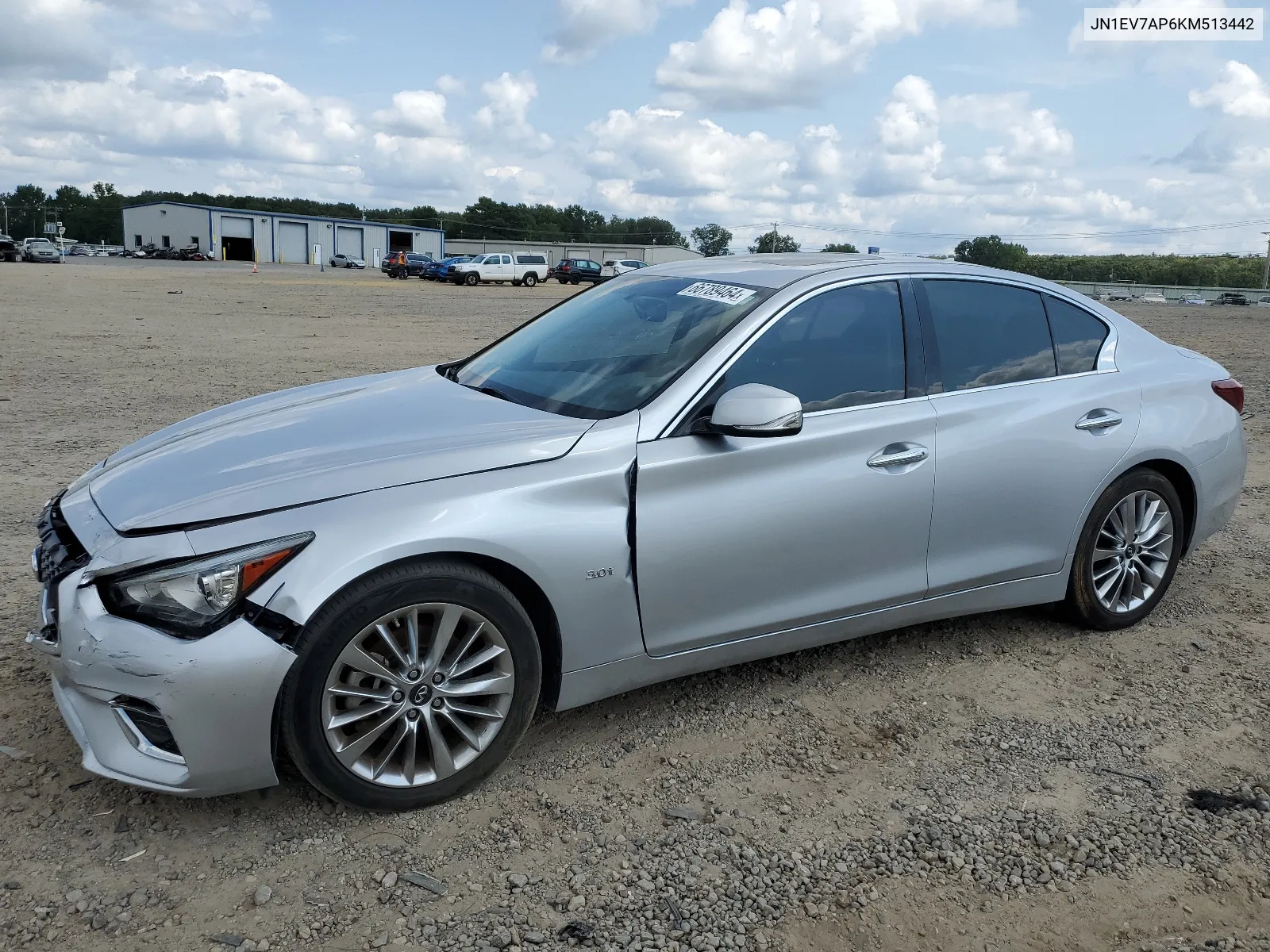 2019 Infiniti Q50 Luxe VIN: JN1EV7AP6KM513442 Lot: 66789464