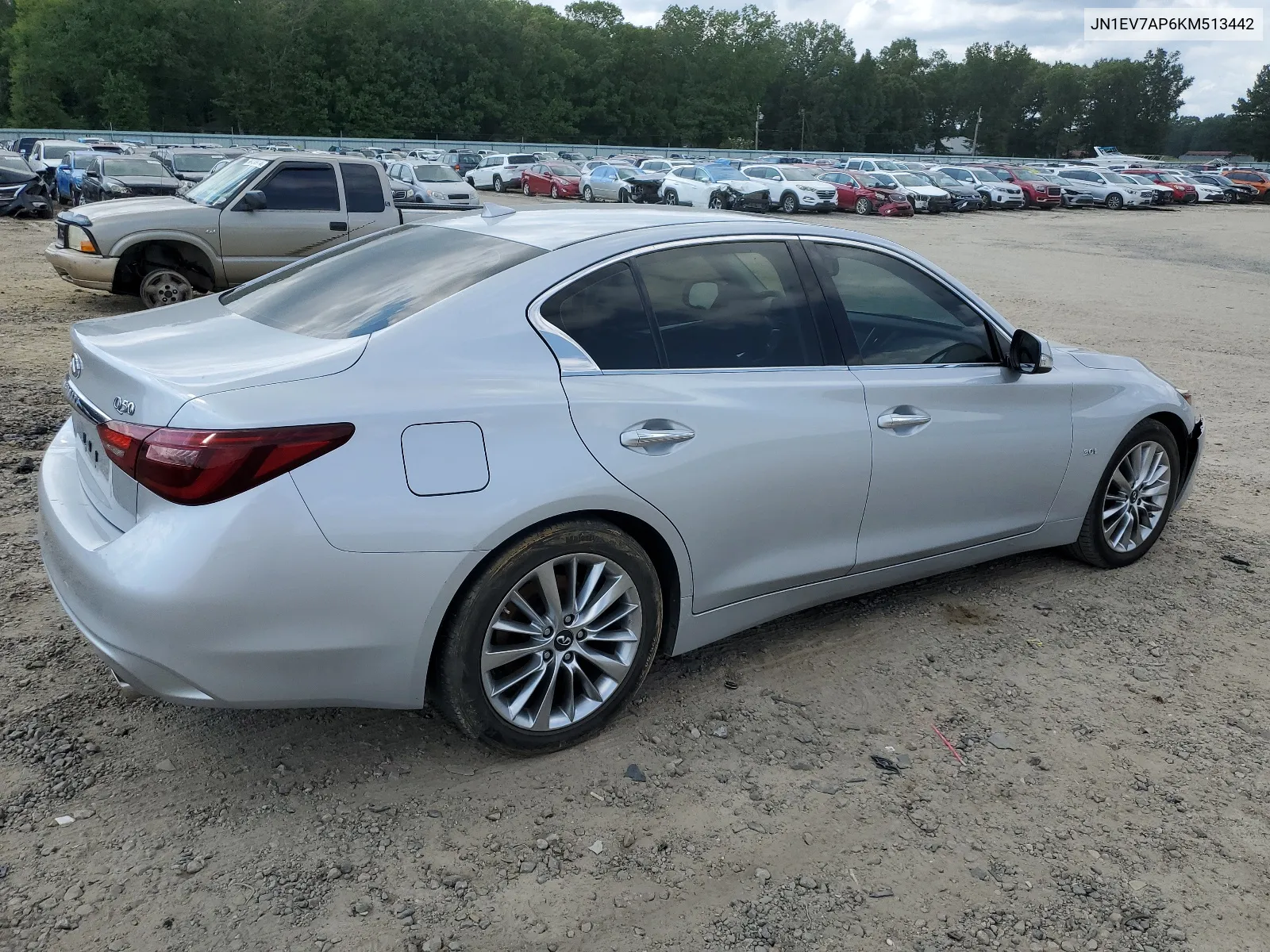 2019 Infiniti Q50 Luxe VIN: JN1EV7AP6KM513442 Lot: 66789464