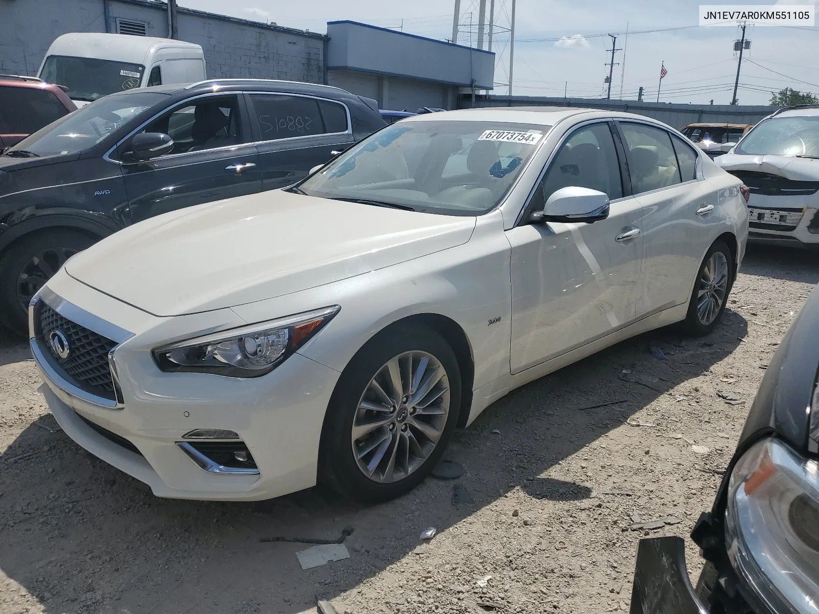 JN1EV7AR0KM551105 2019 Infiniti Q50 Luxe