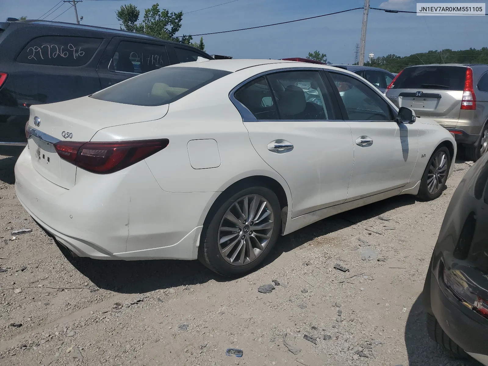 JN1EV7AR0KM551105 2019 Infiniti Q50 Luxe