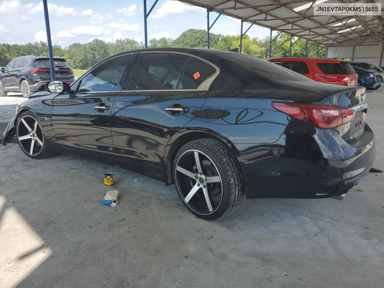 JN1EV7AP0KM515655 2019 Infiniti Q50 Luxe