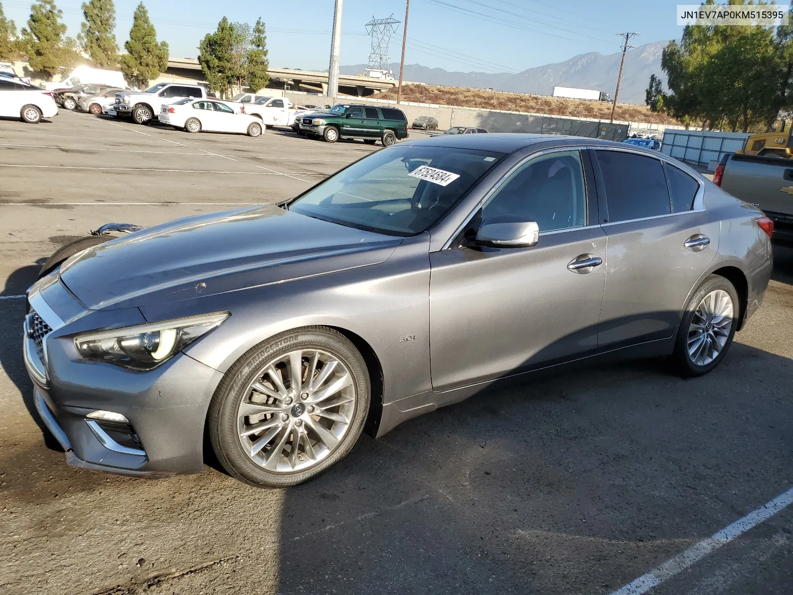 2019 Infiniti Q50 Luxe VIN: JN1EV7AP0KM515395 Lot: 67524584