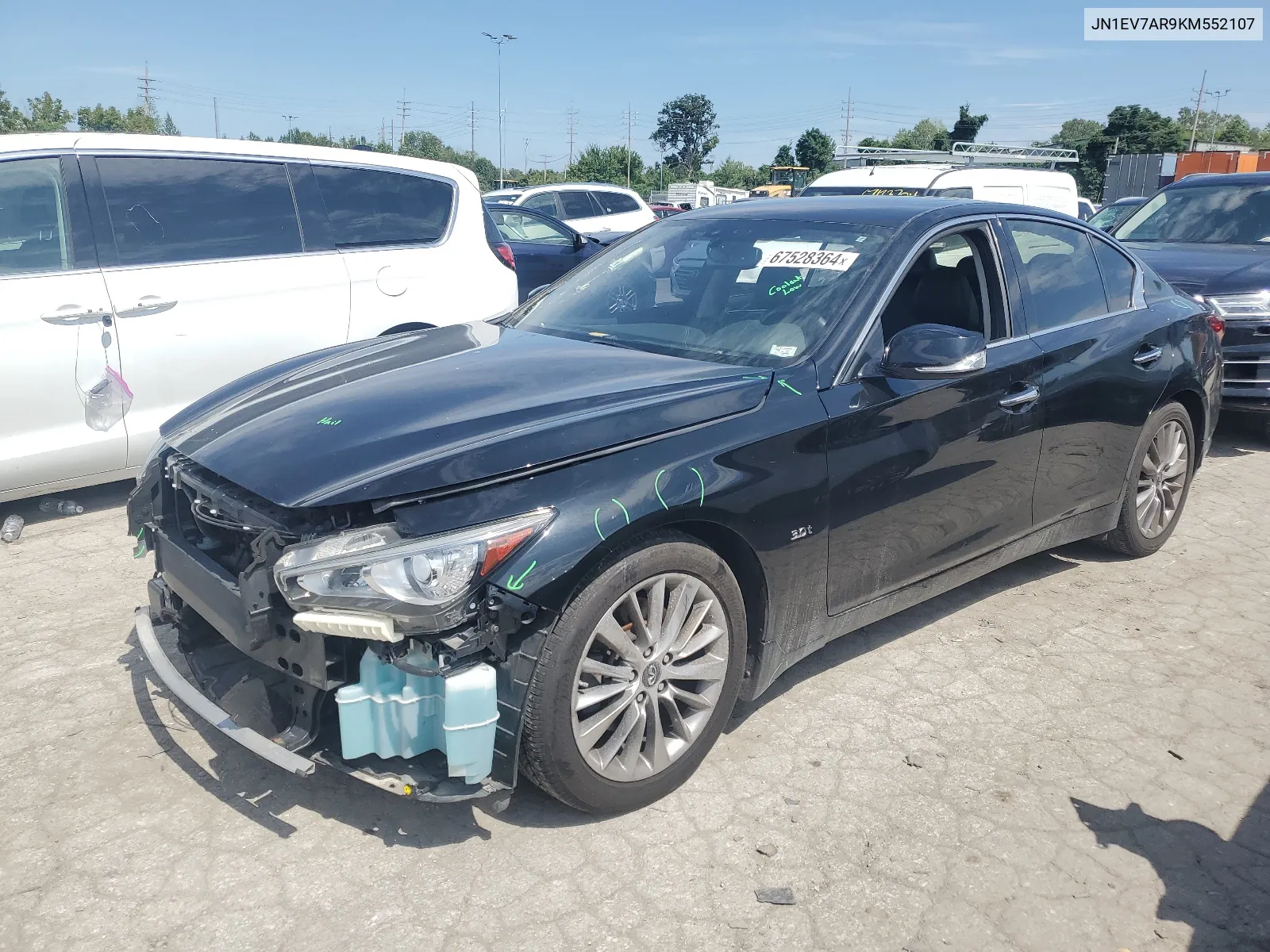 2019 Infiniti Q50 Luxe VIN: JN1EV7AR9KM552107 Lot: 67528364