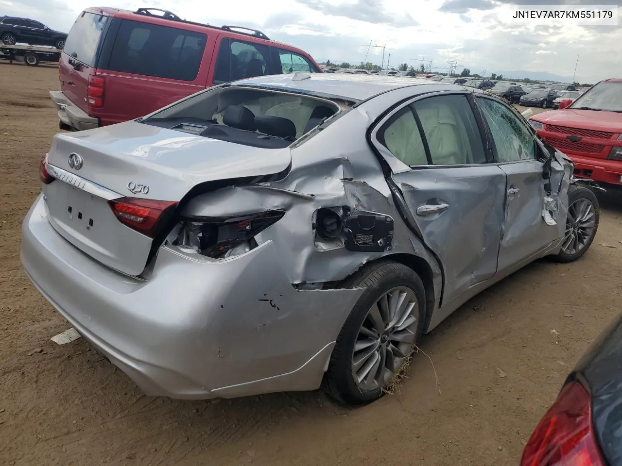 JN1EV7AR7KM551179 2019 Infiniti Q50 Luxe