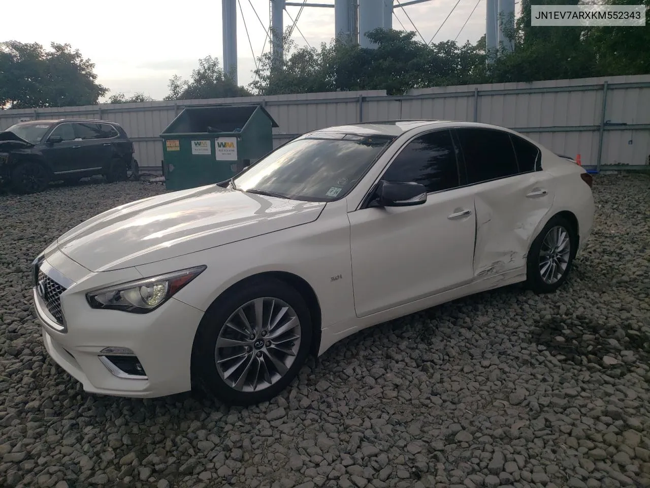 JN1EV7ARXKM552343 2019 Infiniti Q50 Luxe