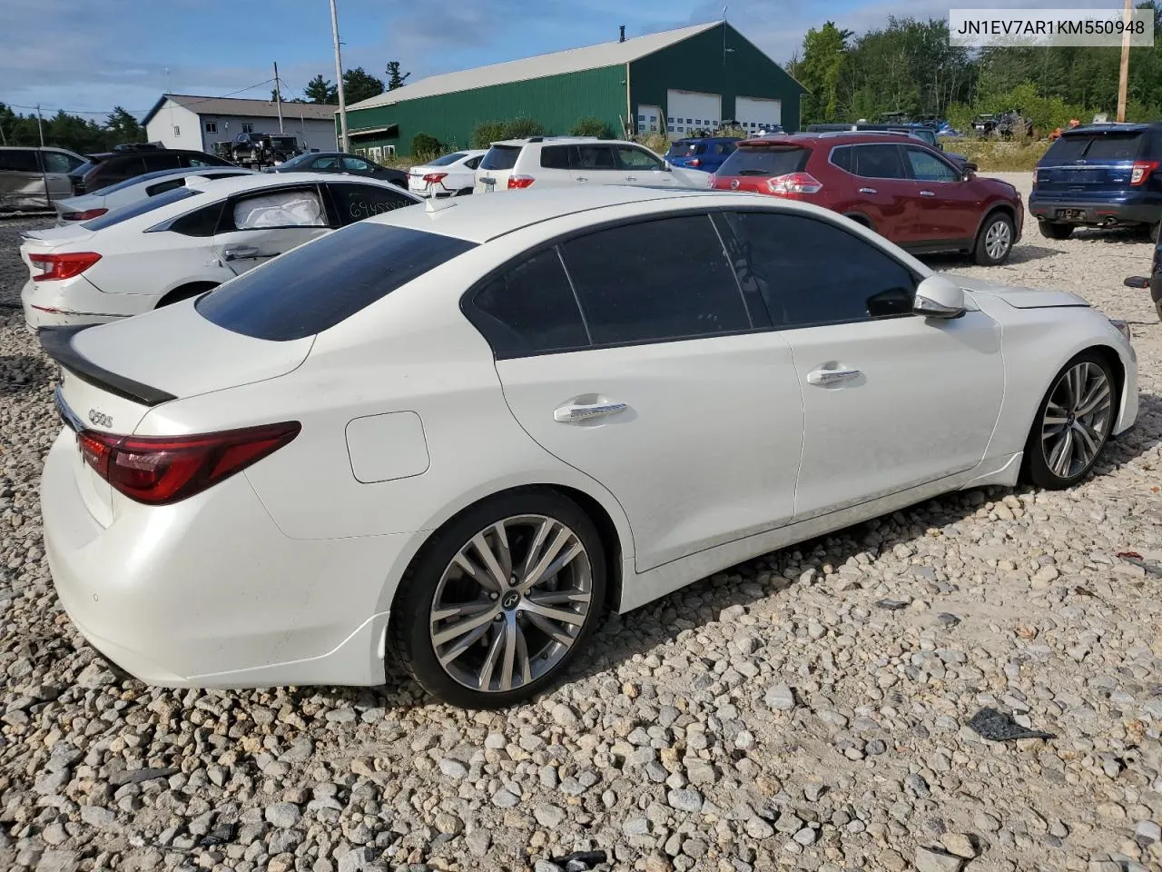 JN1EV7AR1KM550948 2019 Infiniti Q50 Luxe