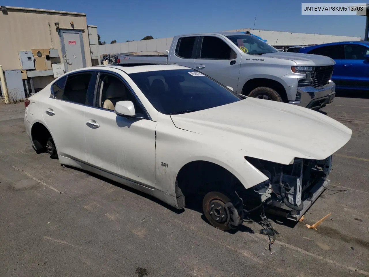 2019 Infiniti Q50 Luxe VIN: JN1EV7AP8KM513703 Lot: 69468744