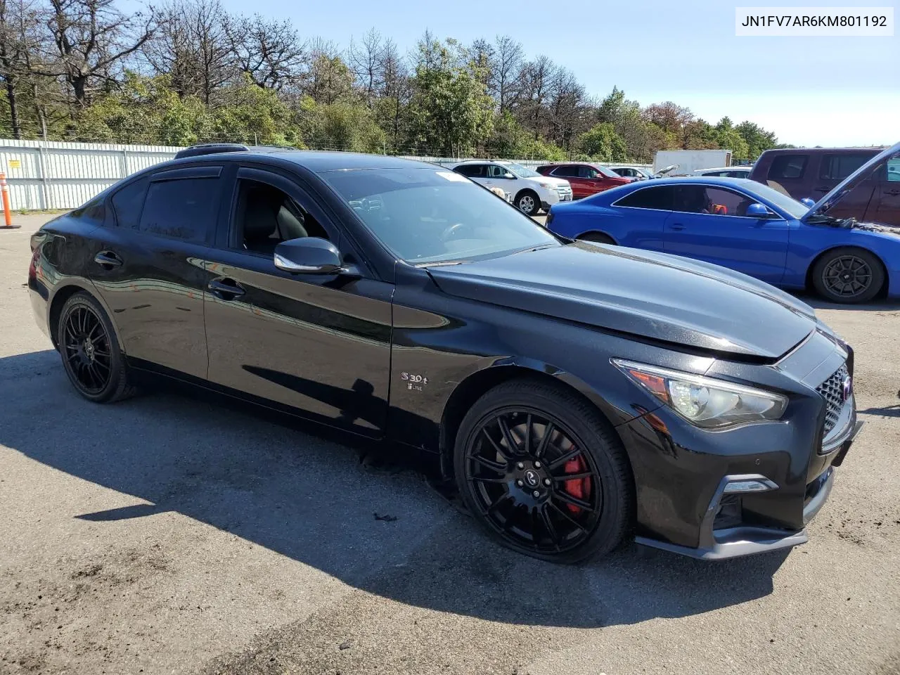 2019 Infiniti Q50 Red Sport 400 VIN: JN1FV7AR6KM801192 Lot: 69660704