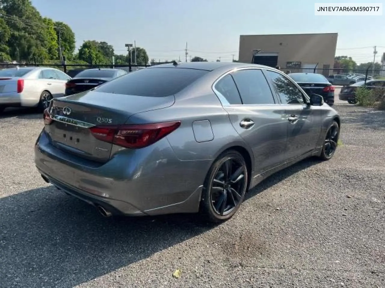 2019 Infiniti Q50 Luxe VIN: JN1EV7AR6KM590717 Lot: 69807754