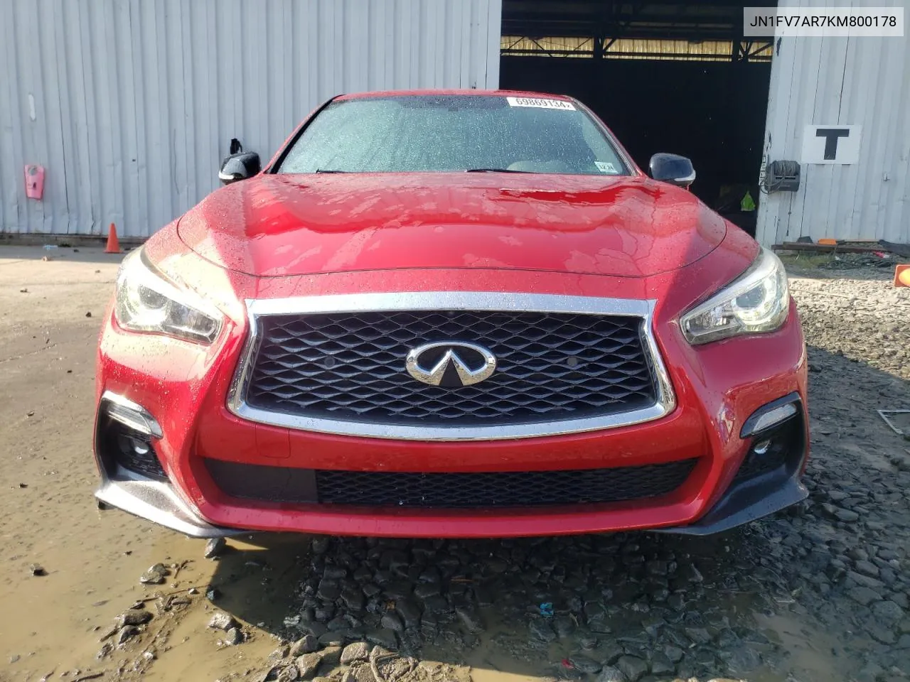 JN1FV7AR7KM800178 2019 Infiniti Q50 Red Sport 400