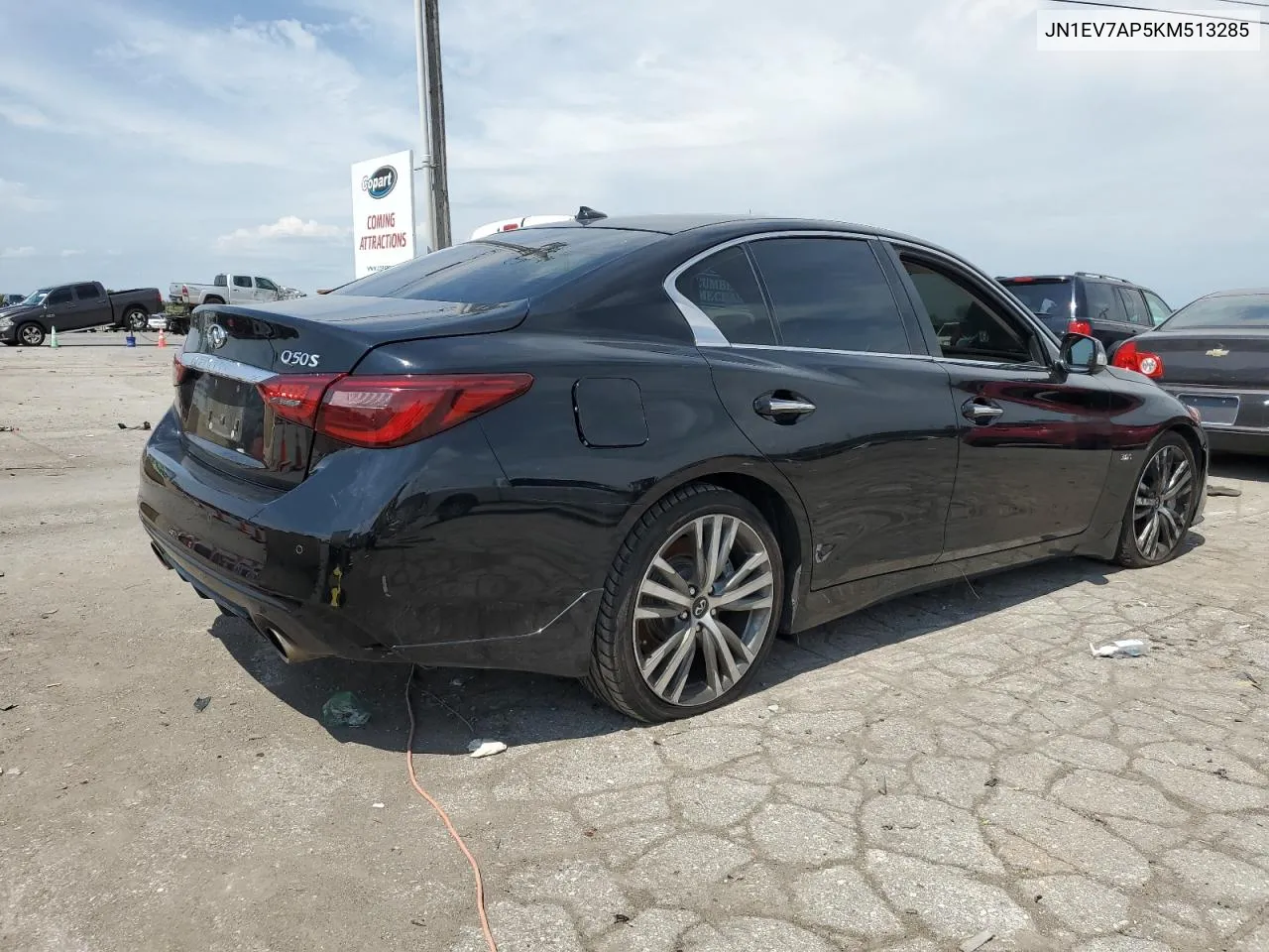 2019 Infiniti Q50 Luxe VIN: JN1EV7AP5KM513285 Lot: 69873144