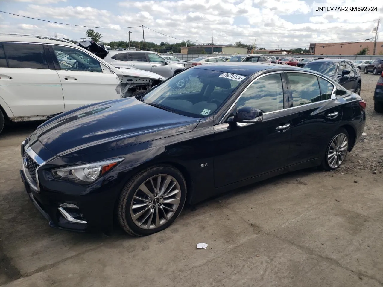 2019 Infiniti Q50 Luxe VIN: JN1EV7AR2KM592724 Lot: 70023154