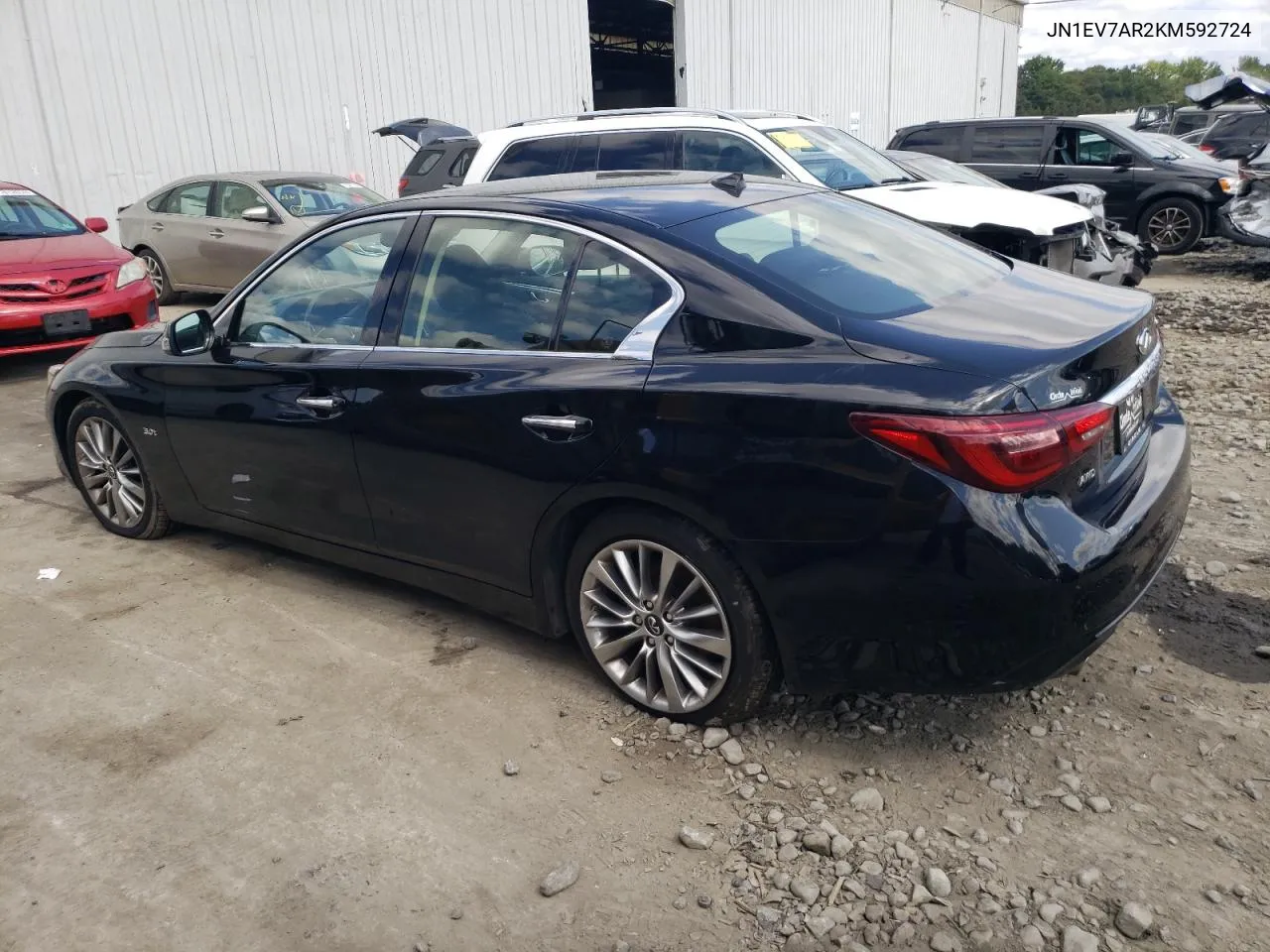 2019 Infiniti Q50 Luxe VIN: JN1EV7AR2KM592724 Lot: 70023154