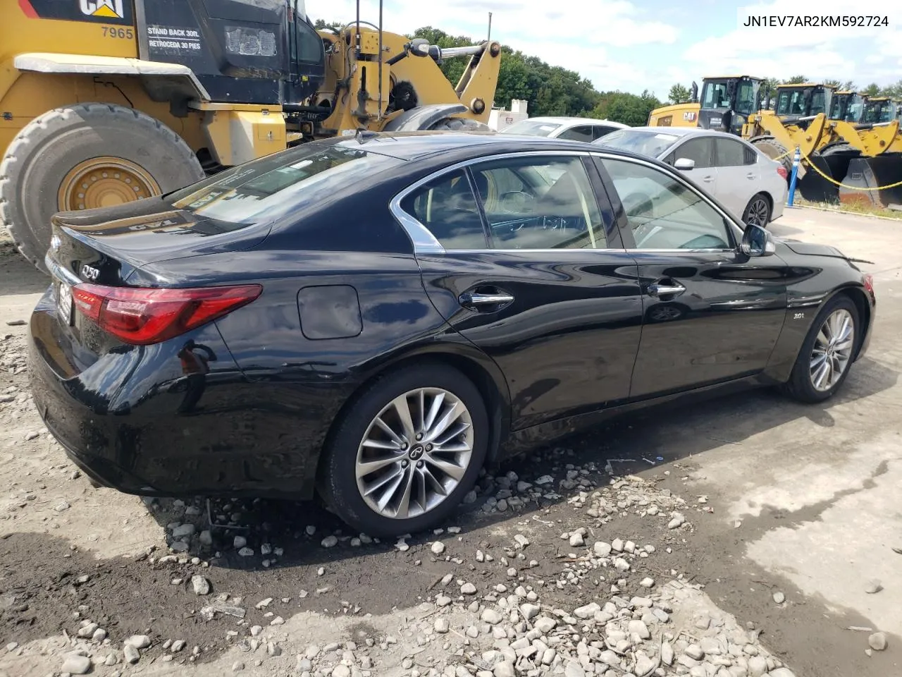 2019 Infiniti Q50 Luxe VIN: JN1EV7AR2KM592724 Lot: 70023154