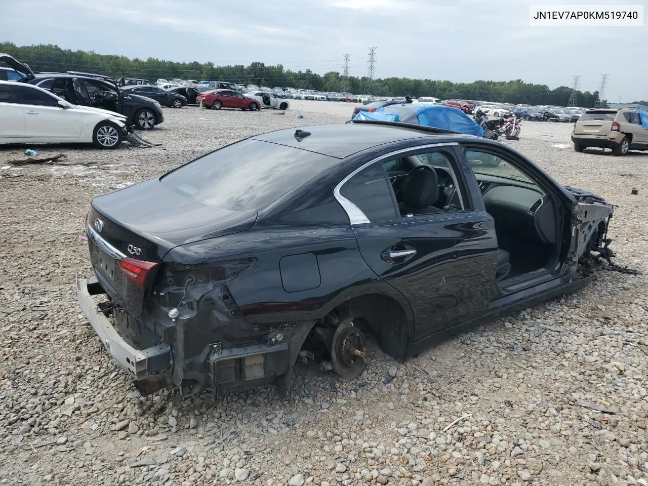 2019 Infiniti Q50 Luxe VIN: JN1EV7AP0KM519740 Lot: 70272344