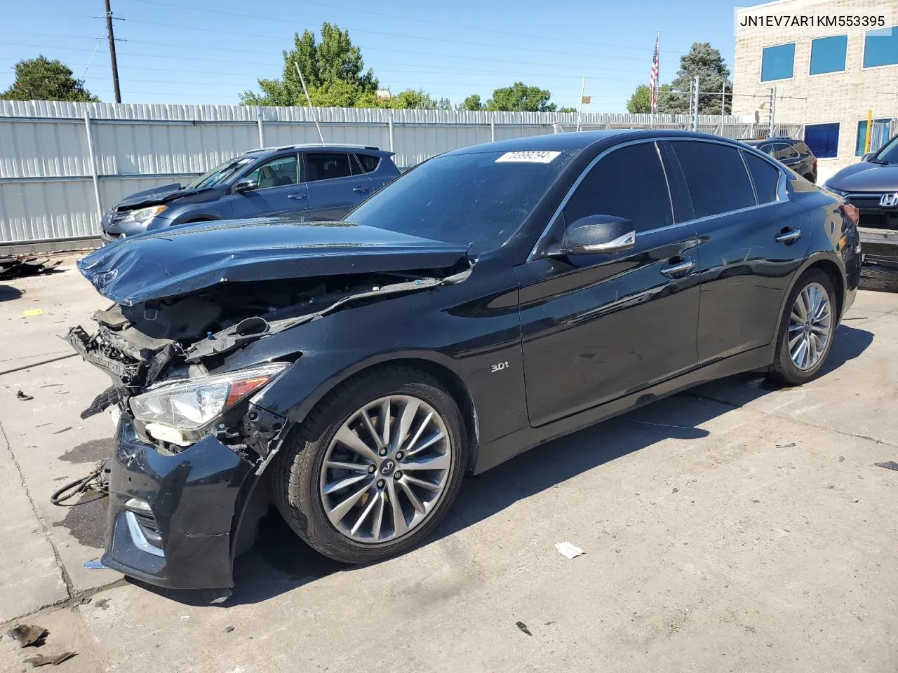 2019 Infiniti Q50 Luxe VIN: JN1EV7AR1KM553395 Lot: 70399294