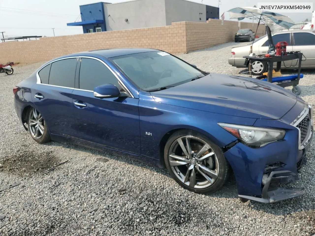 2019 Infiniti Q50 Luxe VIN: JN1EV7APXKM540949 Lot: 70799224