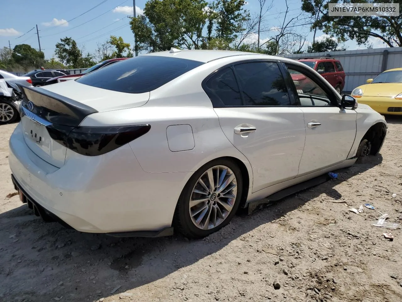 2019 Infiniti Q50 Luxe VIN: JN1EV7AP6KM510332 Lot: 71286344