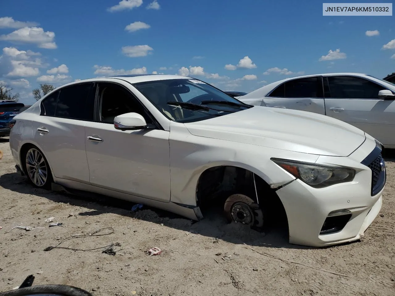 2019 Infiniti Q50 Luxe VIN: JN1EV7AP6KM510332 Lot: 71286344