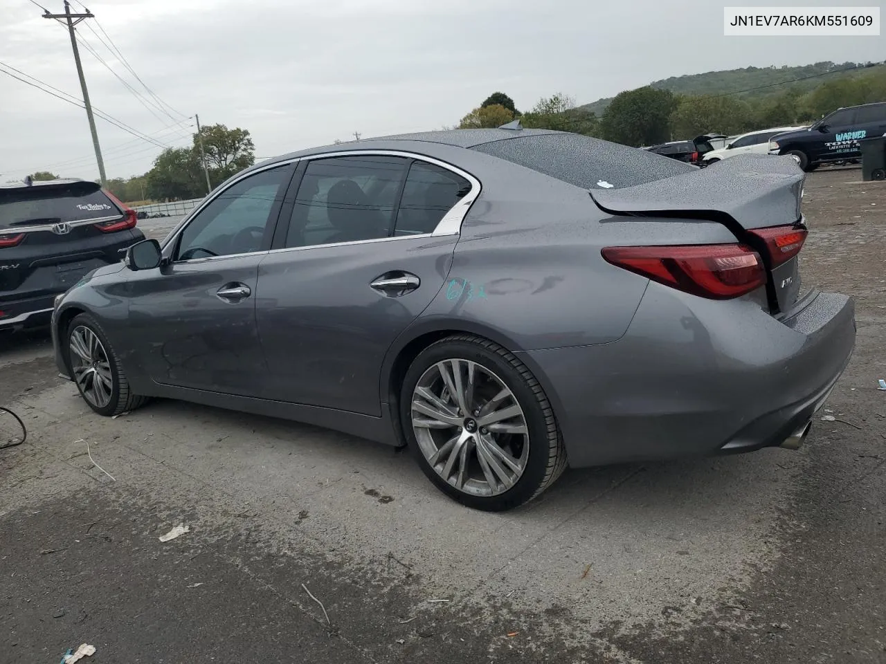 2019 Infiniti Q50 Luxe VIN: JN1EV7AR6KM551609 Lot: 71313954