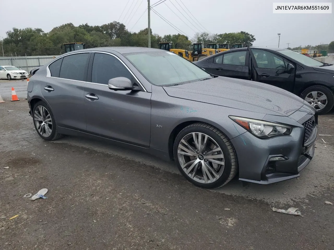 2019 Infiniti Q50 Luxe VIN: JN1EV7AR6KM551609 Lot: 71313954