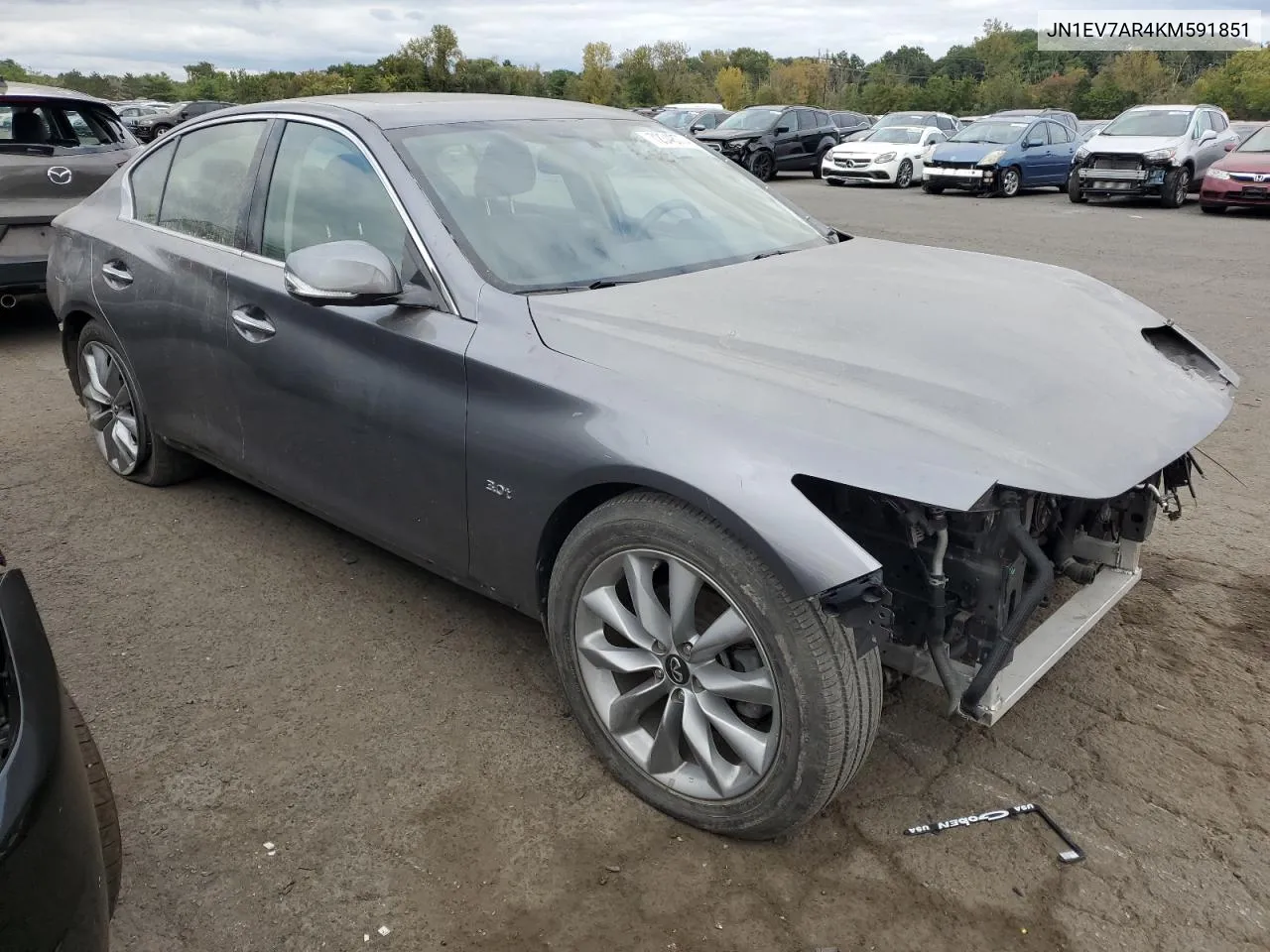 2019 Infiniti Q50 Luxe VIN: JN1EV7AR4KM591851 Lot: 72348774