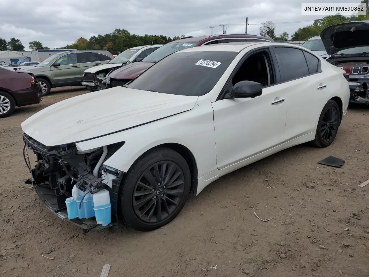 JN1EV7AR1KM590852 2019 Infiniti Q50 Luxe