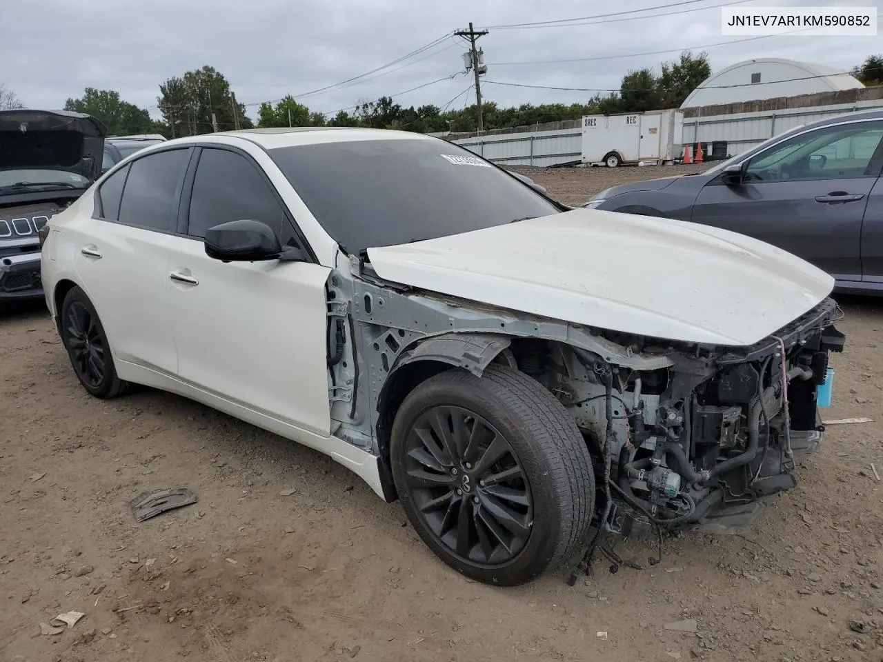 2019 Infiniti Q50 Luxe VIN: JN1EV7AR1KM590852 Lot: 72733594