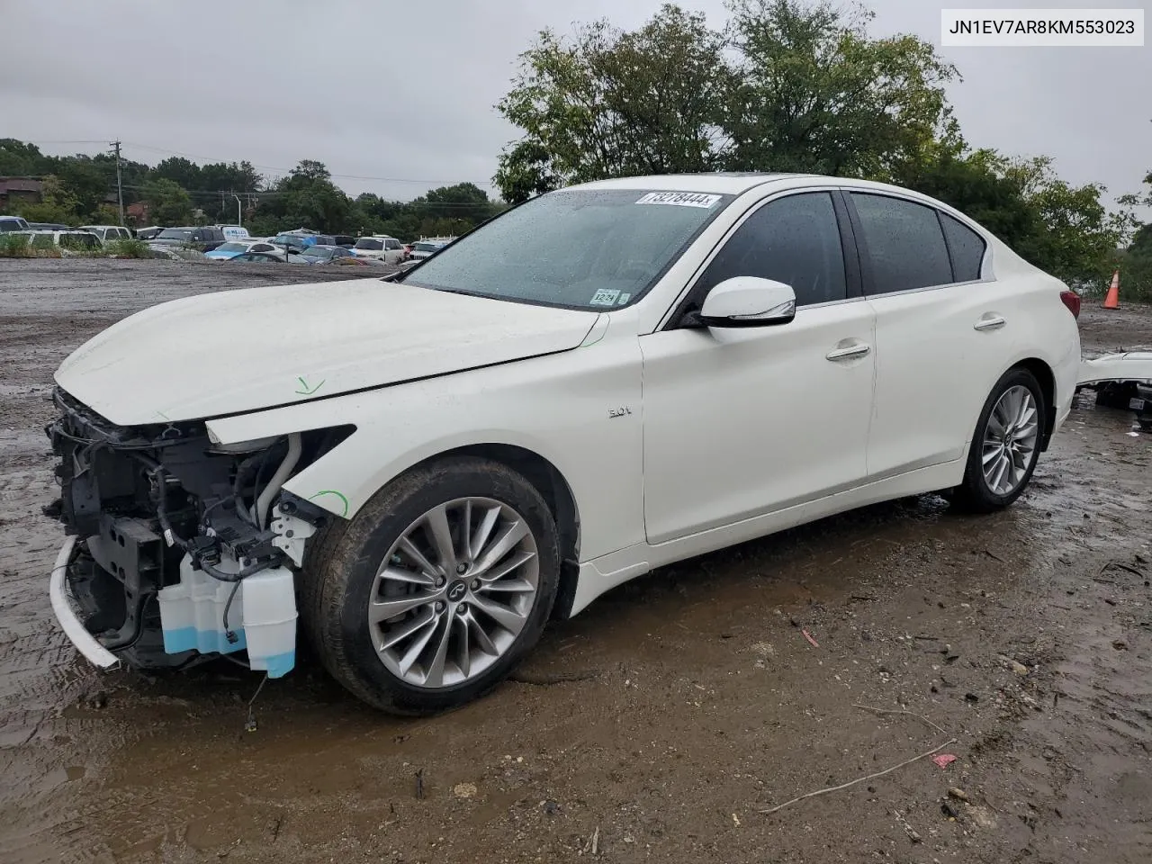 2019 Infiniti Q50 Luxe VIN: JN1EV7AR8KM553023 Lot: 73278444