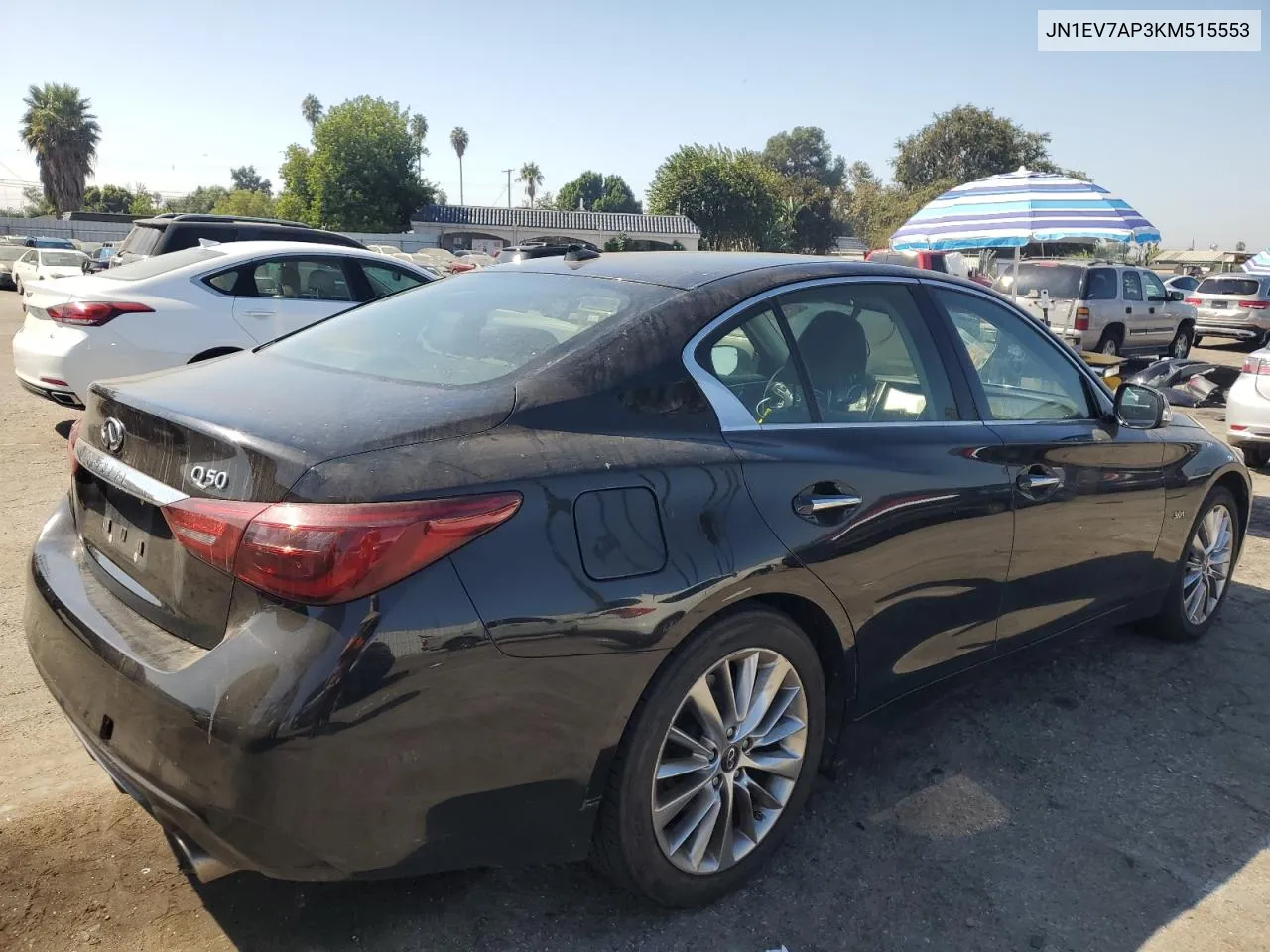 2019 Infiniti Q50 Luxe VIN: JN1EV7AP3KM515553 Lot: 73522834